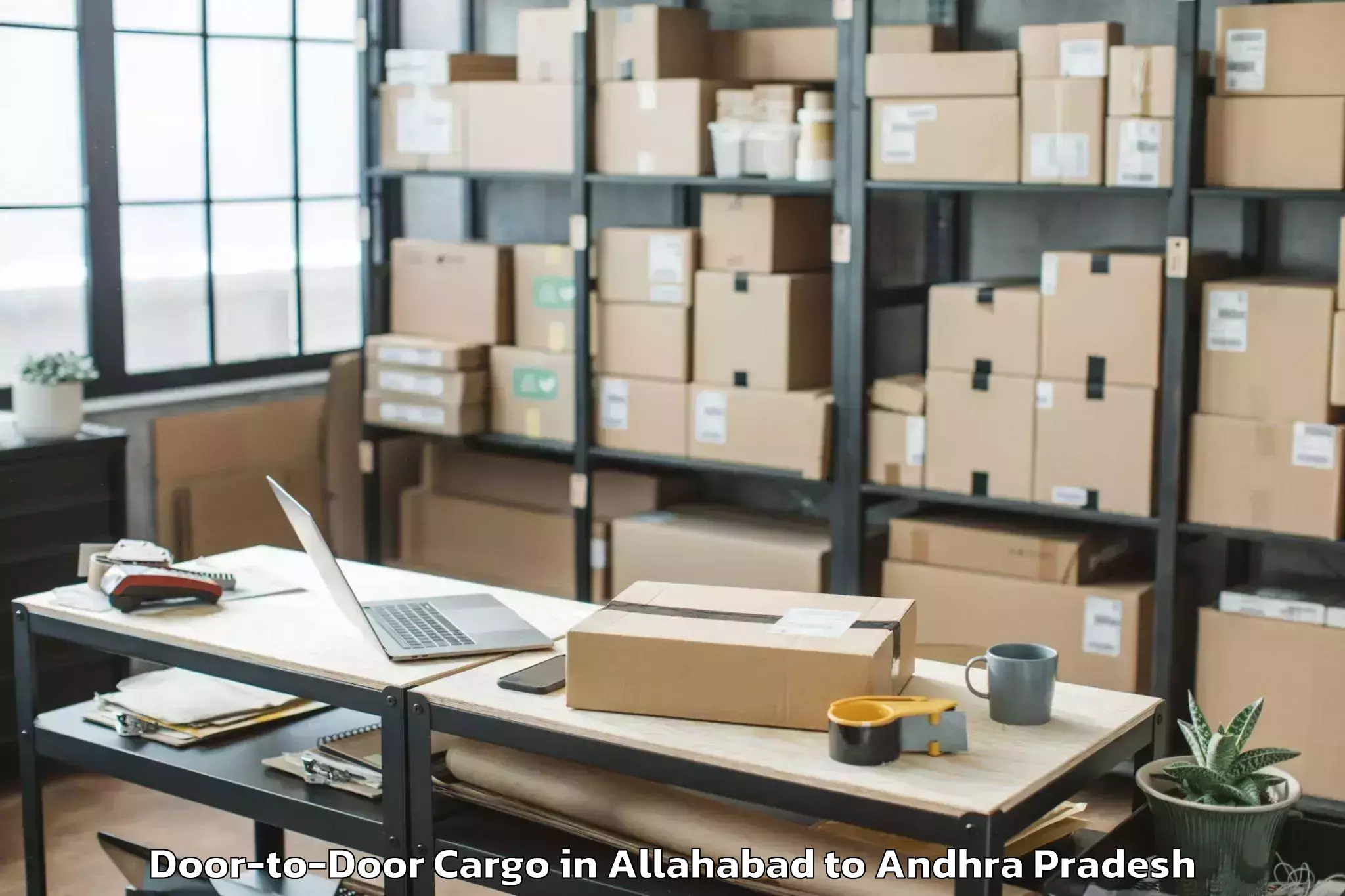 Book Allahabad to Pellakur Door To Door Cargo Online